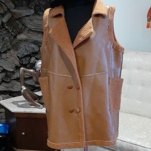 Vintage style  camel colored vest.